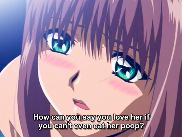 just eat her poop, okay?